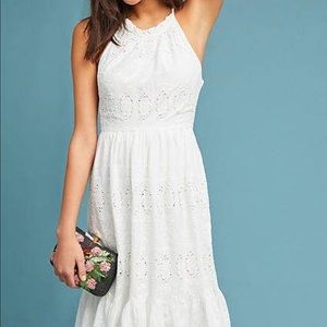 Maeve eyelet white dress from Anthropologie